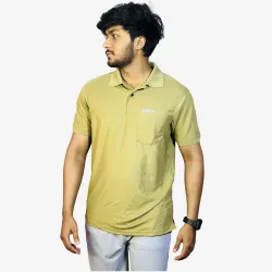Men's Olive Green Pocket Polo T-Shirt | Classic Everyday Comfort Fit